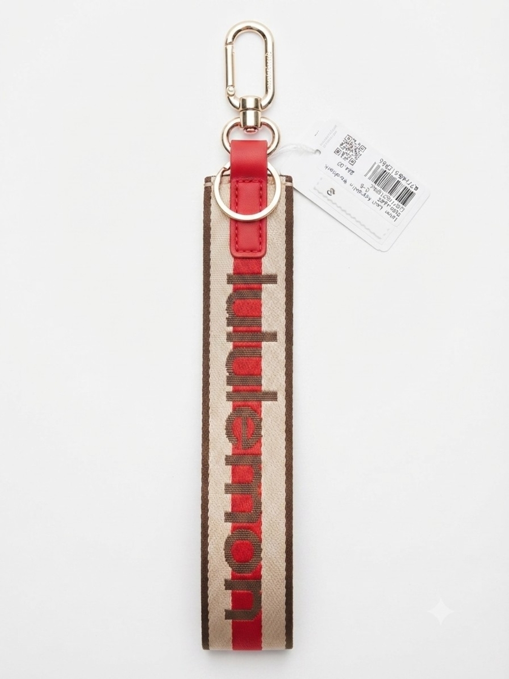 NWT Lululemon Never Lost Keychain Strap Wordmark 12in×2in Not SMALL!